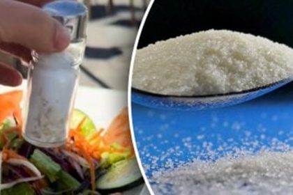 break up hardened salt withrice
