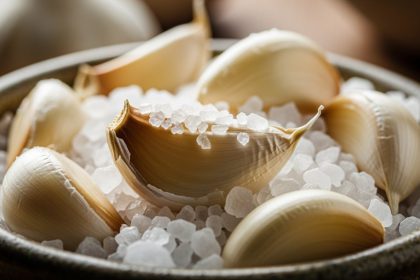 salt preserved garlic keeps fresh