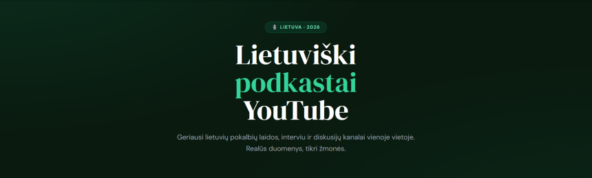 Lietuviški podkastai TOP10