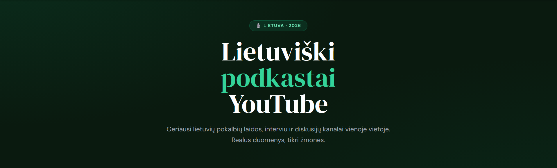 Lietuviški podkastai TOP10